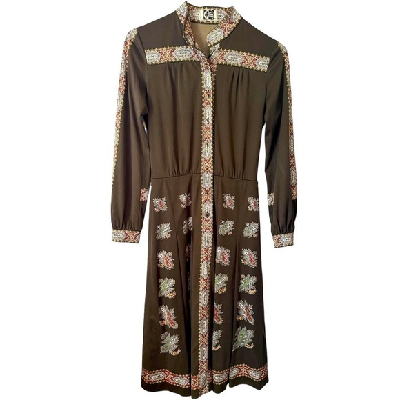 Erin Fink Modell Vintage 70s Dress Size 36 (S/M) - Picture 1 of 7